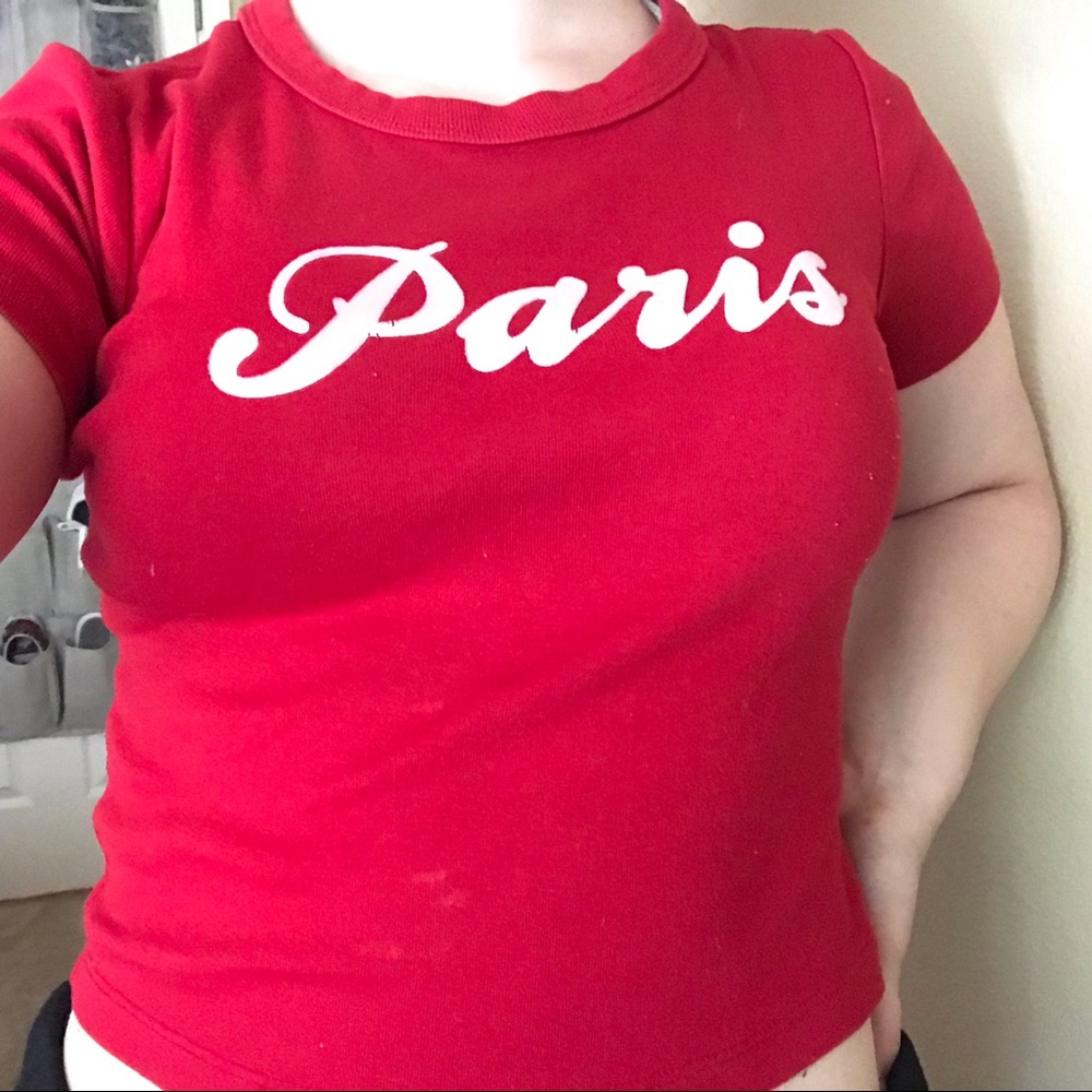 red paris shirt